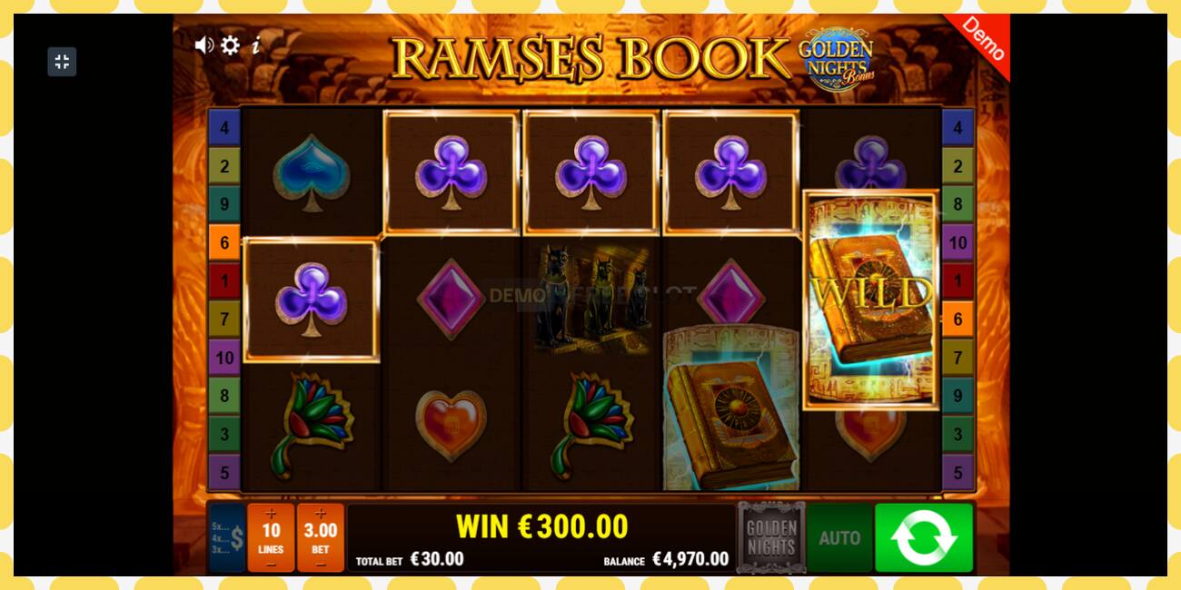 Slot de demostración Ramses Book Golden Nights gratuíto e sen rexistro, imaxe - 1