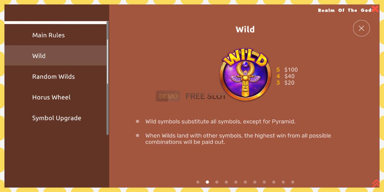 Ranura de demostración Realm of the Gods gratis y sin registro, imagen - 1