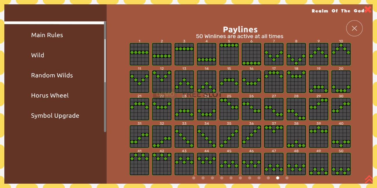 Slot de demostración Realm of the Gods gratuíto e sen rexistro, imaxe - 1