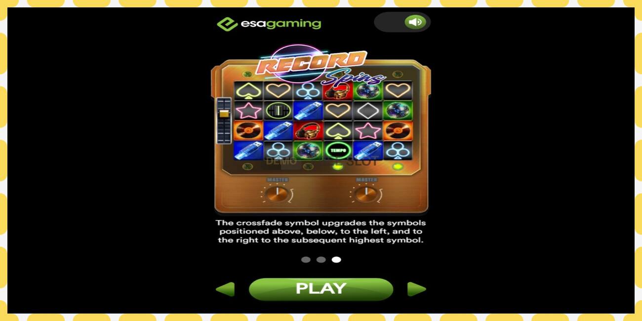 Demo slot Record Spins free and without registration, picture - 1