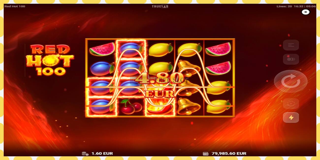 Demo slot Red Hot 100 free and without registration, picture - 1