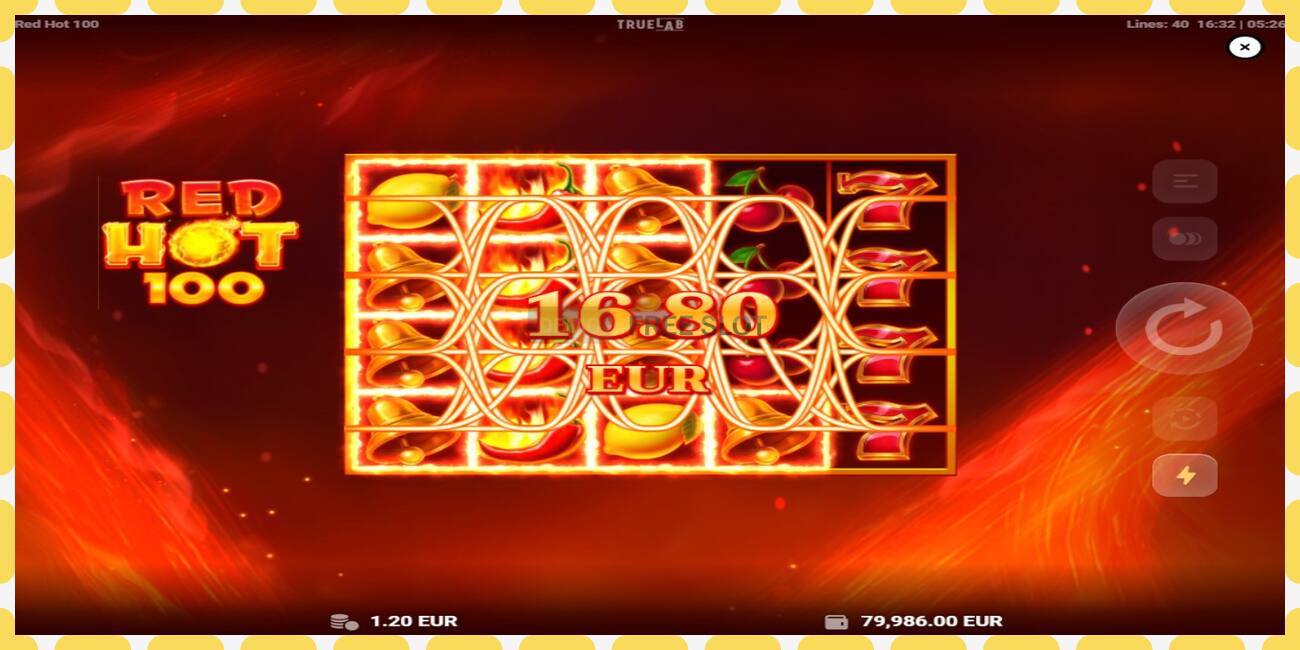 Demo slot Red Hot 100 free and without registration, picture - 1