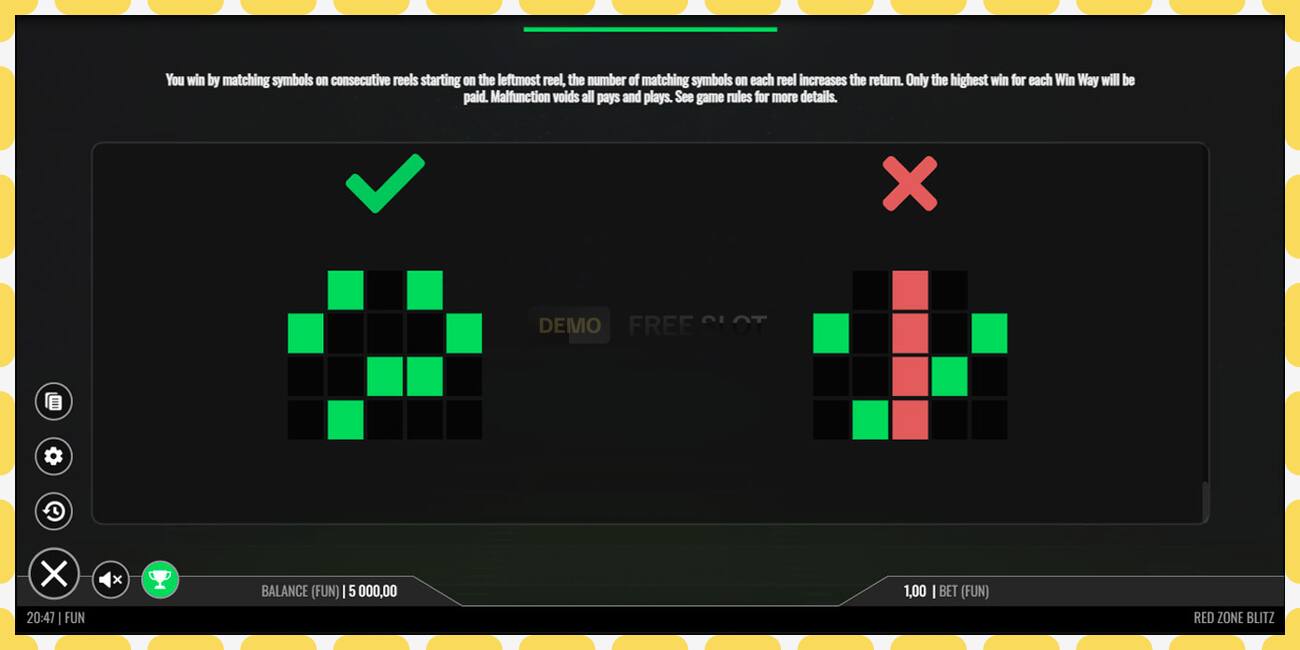 Demo slot Red Zone Blitz free and without registration, picture - 1