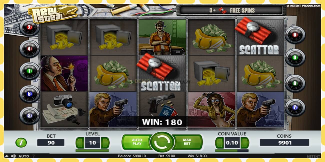 Demo slots Reel Steal bezmaksas un bez reģistrācijas, attēlu - 1