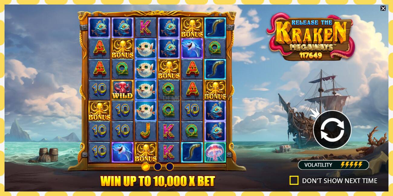 Demo slot Release the Kraken Megaways free and without registration, picture - 1