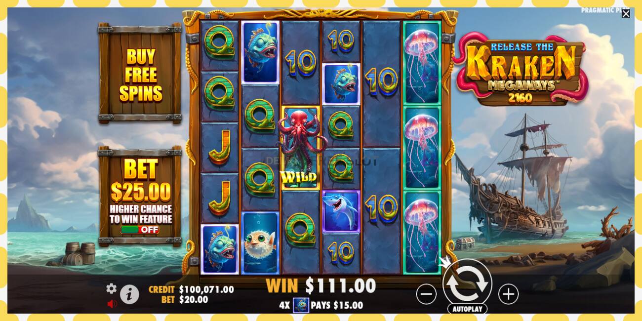 Demo slot Release the Kraken Megaways free and without registration, picture - 1