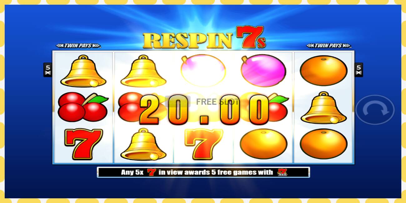 Demo slot Respin 7s free and without registration, picture - 1