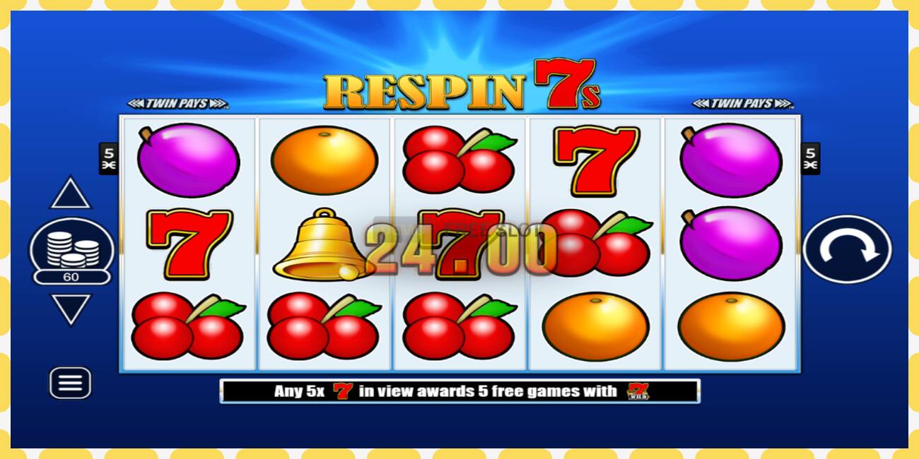 Demo slot Respin 7s free and without registration, picture - 1