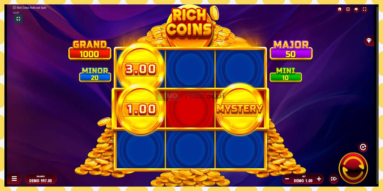 Demo slot Rich Coins Hold and Spin free and without registration, picture - 1