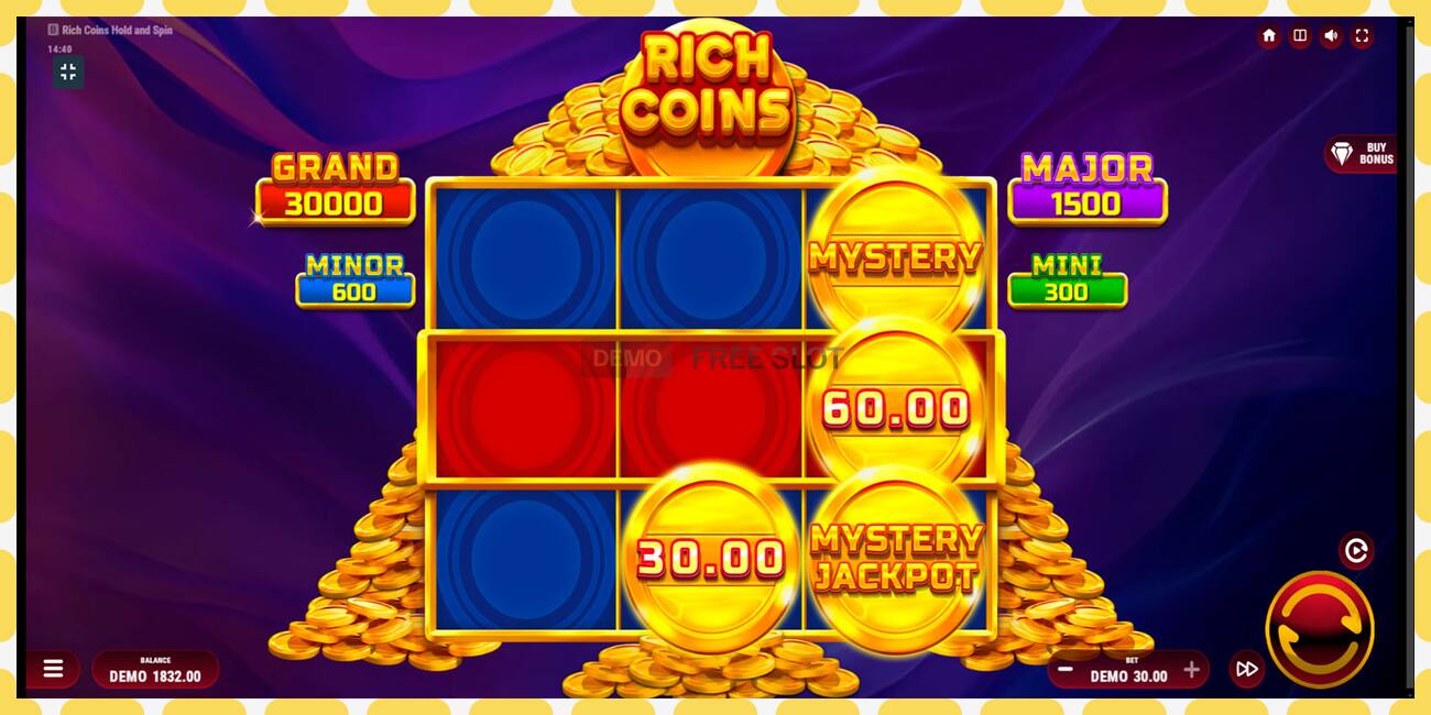 Demo slot Rich Coins Hold and Spin free and without registration, picture - 1