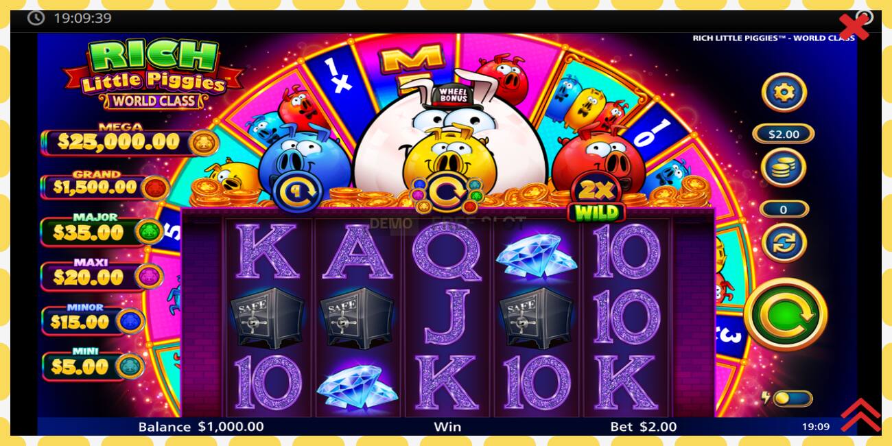 Demo slot Rich Little Piggies World Class නොමිලේ සහ ලියාපදිංචියකින් තොරව, පින්තූරය - 1