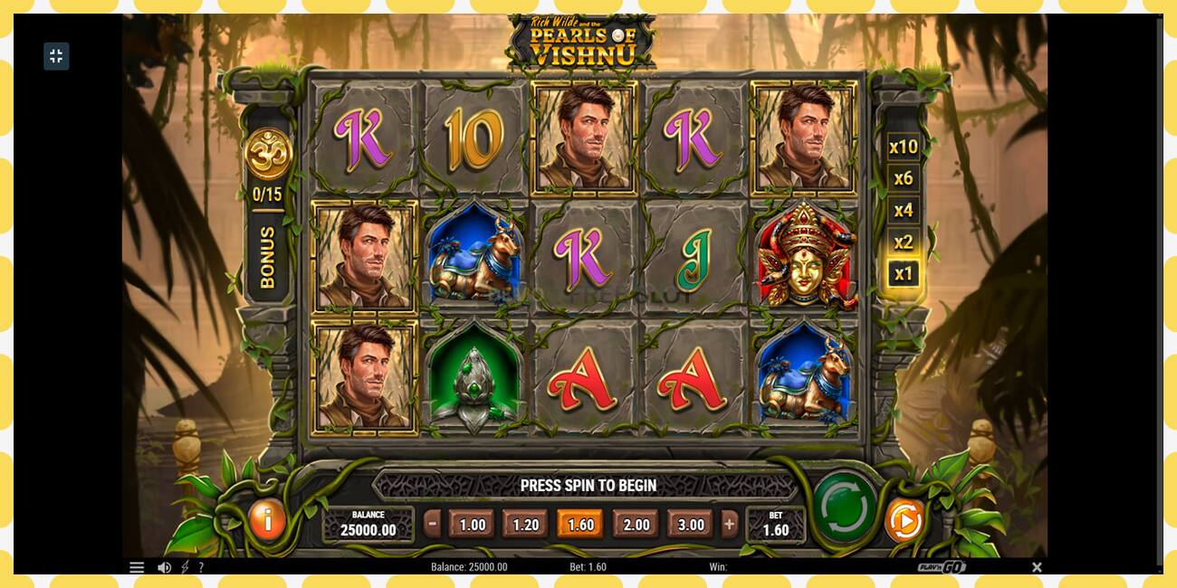 Demo slot Rich Wilde and the Pearls of Vishnu free and without registration, picture - 1