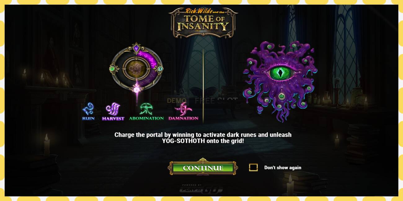 Demo slot Rich Wilde and the Tome of Insanity free and without registration, picture - 1