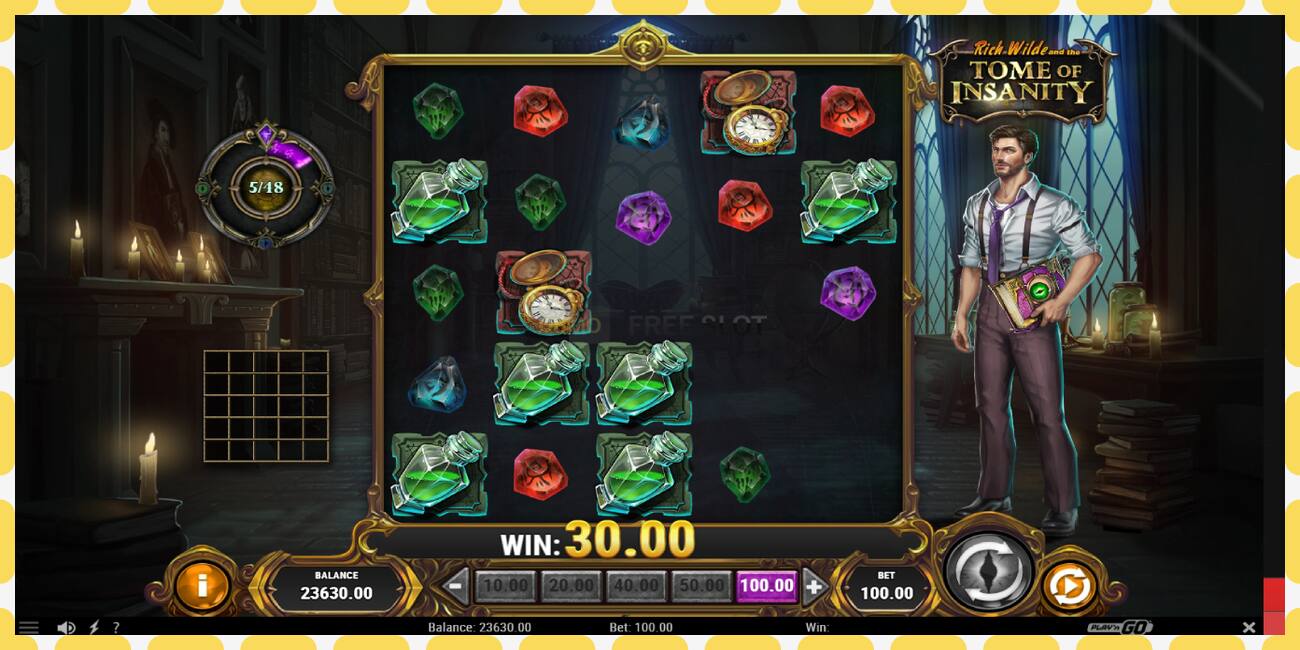 Demo slot Rich Wilde and the Tome of Insanity free and without registration, picture - 1