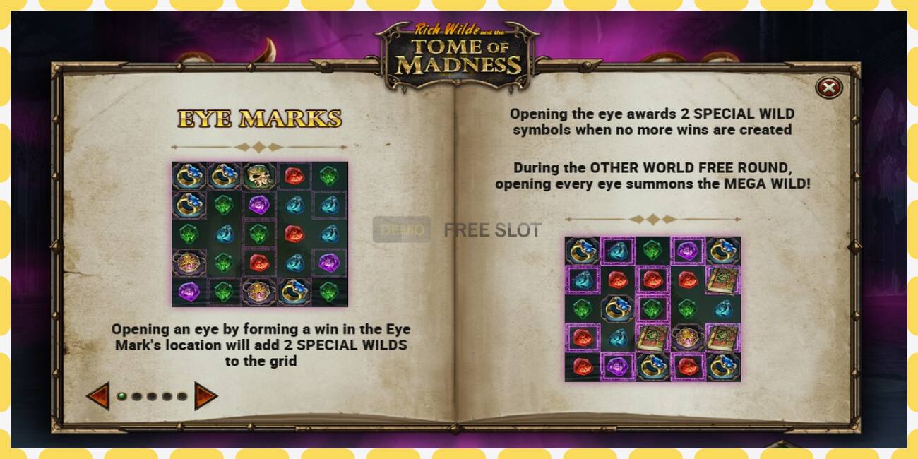 Demo slot Rich Wilde and the Tome of Madness free and without registration, picture - 1