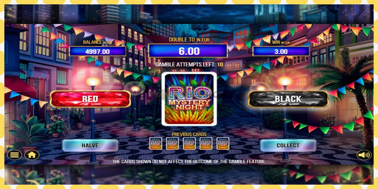 Demo slot Rio Mystery Night besplatno i bez registracije, slika - 1