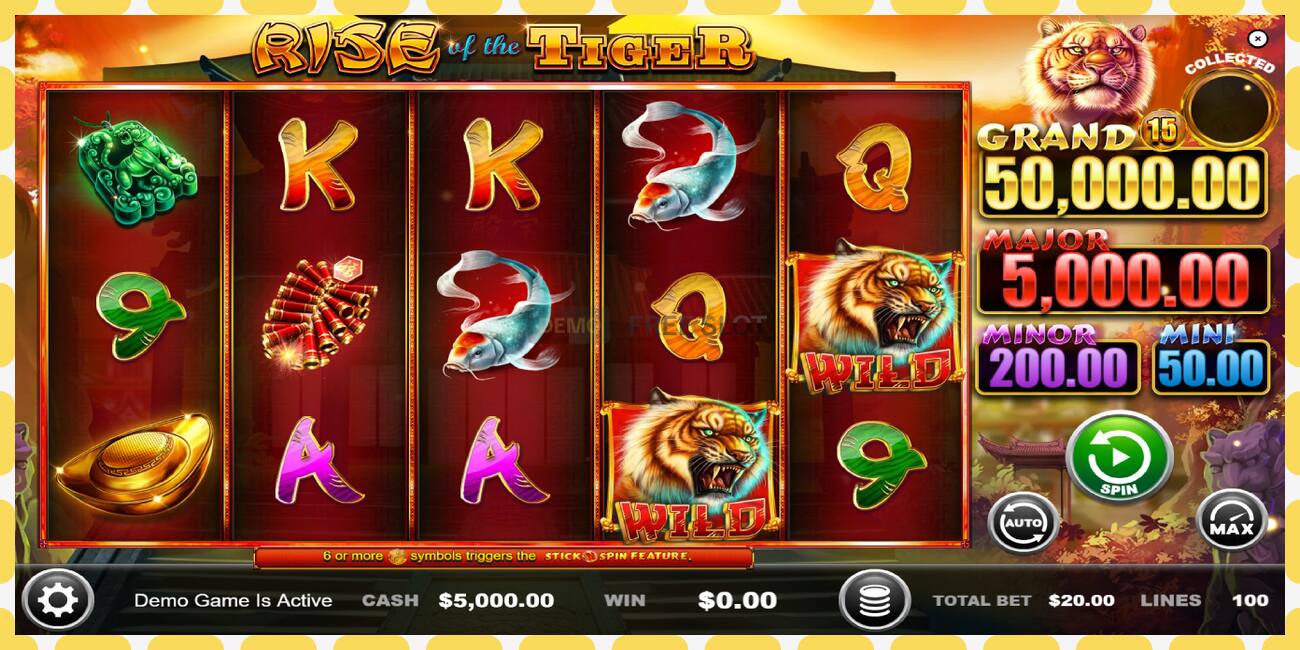 Demo slot Rise of the Tiger besplatno i bez registracije, slika - 1