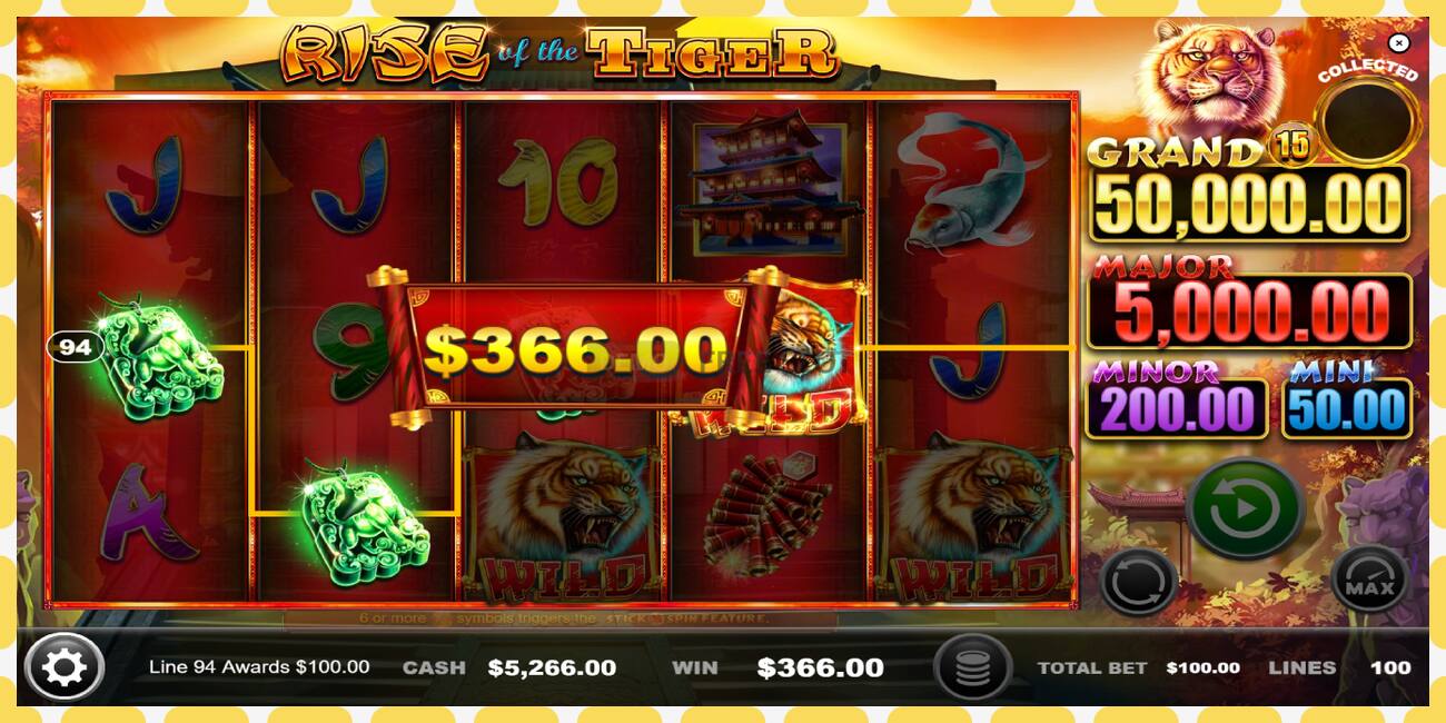 Demo slot Rise of the Tiger free and without registration, picture - 1