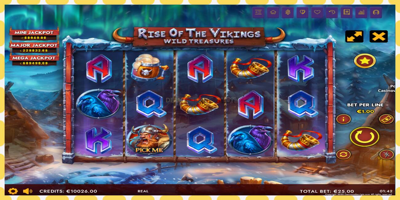 Demo slot Rise of The Vikings - Wild Treasures free and without registration, picture - 1