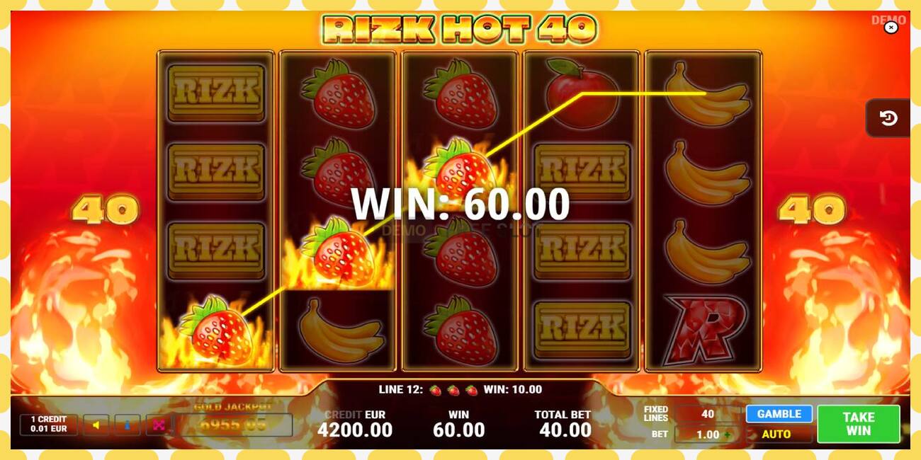 Demo slot Rizk Hot 40 free and without registration, picture - 1