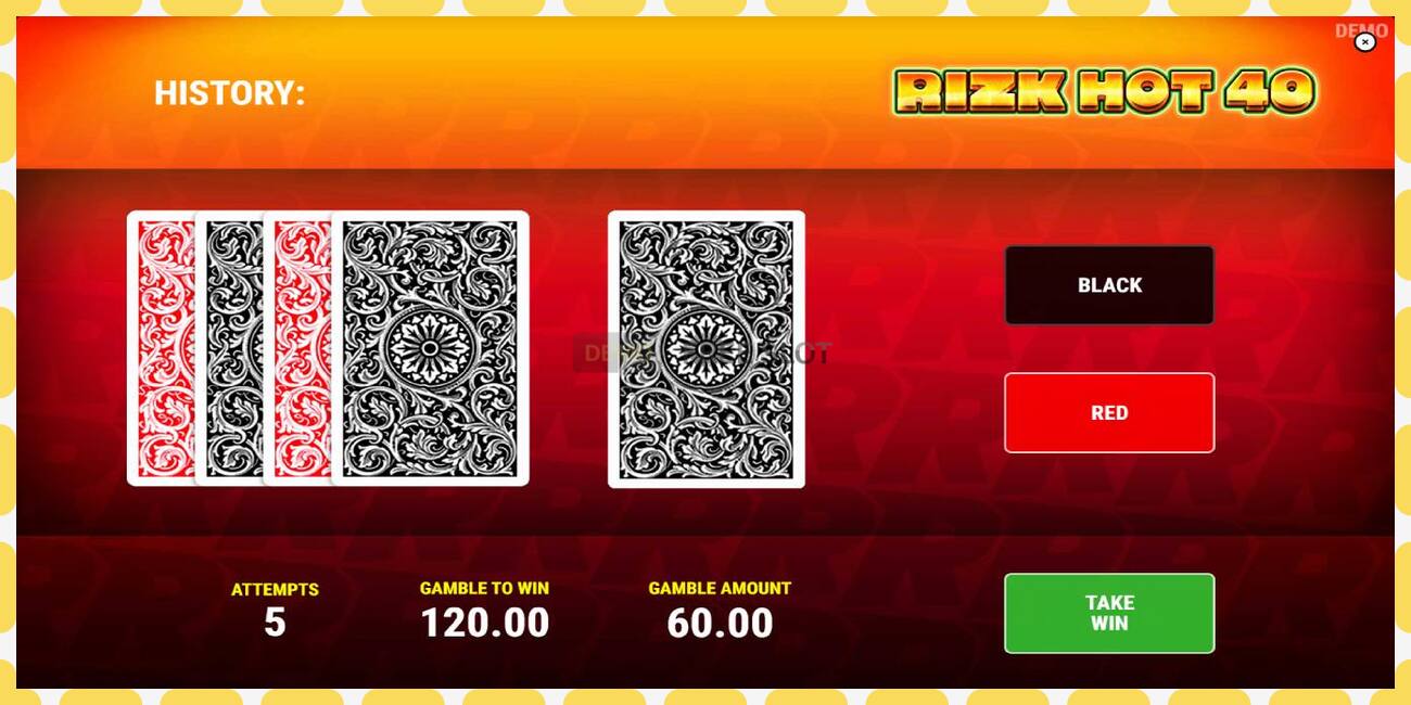 Demo slot Rizk Hot 40 free and without registration, picture - 1