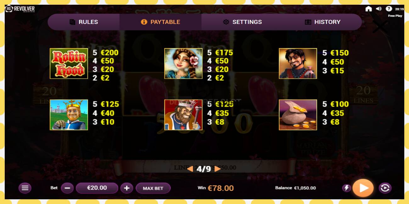 Demo slot Robin Hood Valentine ingyenes és regisztráció nélkül, kép - 1