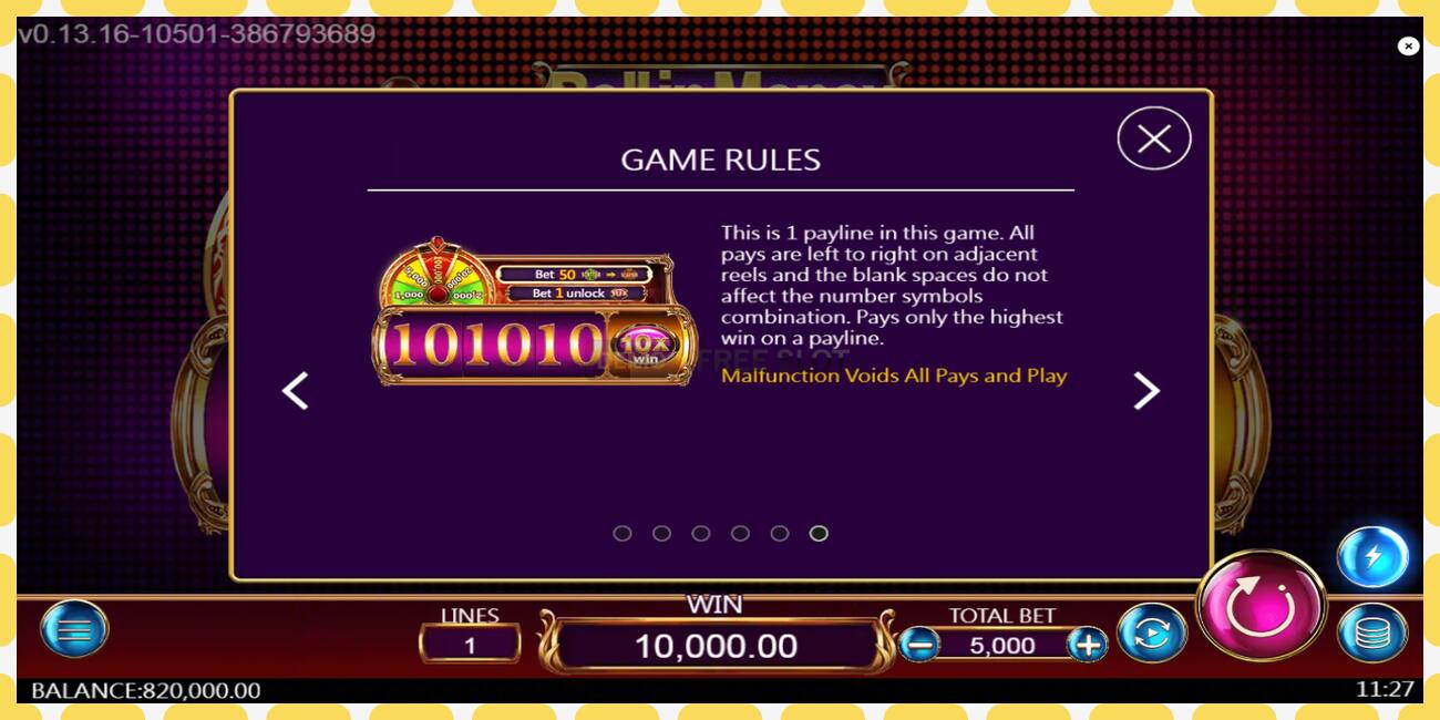 Slot demo Roll in Money gratuit și fără înregistrare, imagine - 1