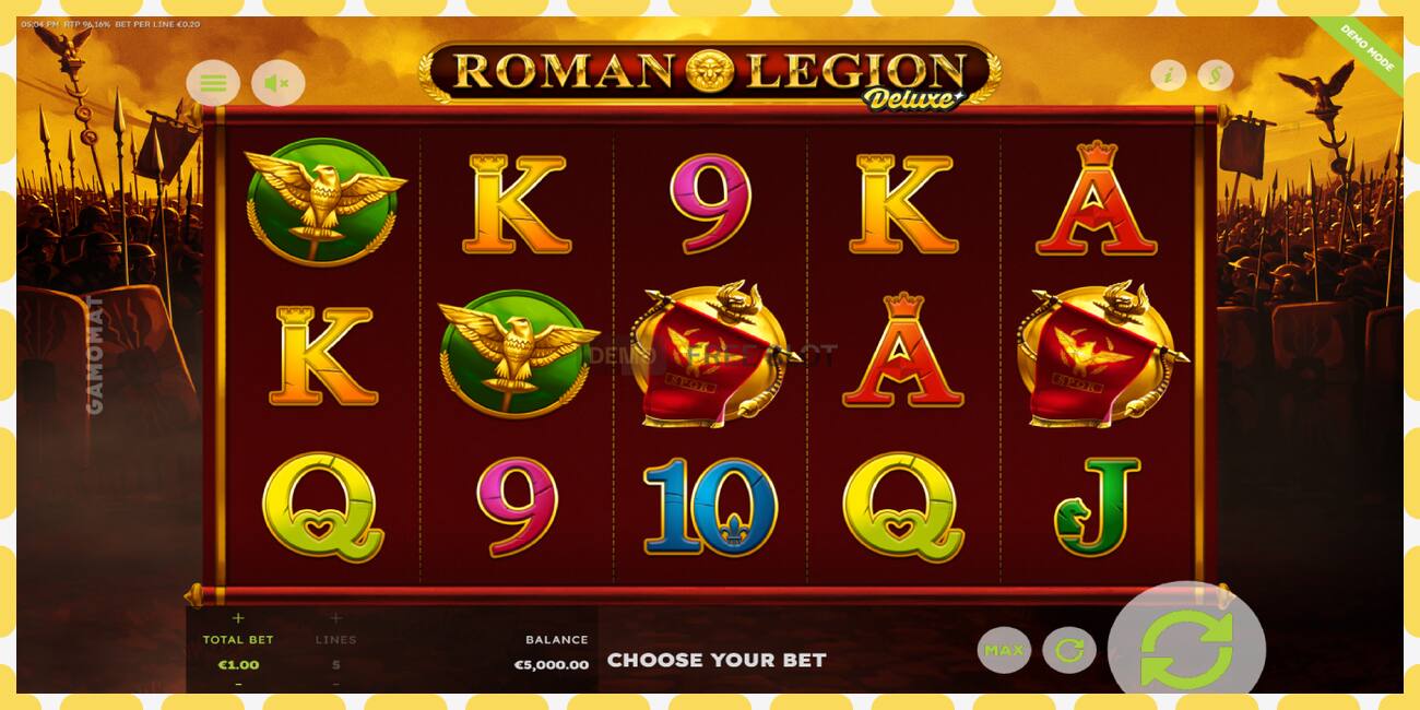 டெமோ ஸ்லாட் Roman Legion Deluxe இலவச மற்றும் பதிவு இல்லாமல், படம் - 1