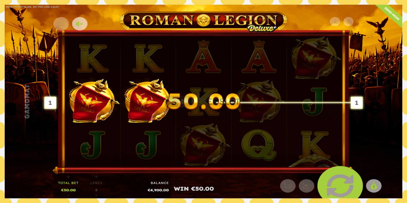 டெமோ ஸ்லாட் Roman Legion Deluxe இலவச மற்றும் பதிவு இல்லாமல், படம் - 1