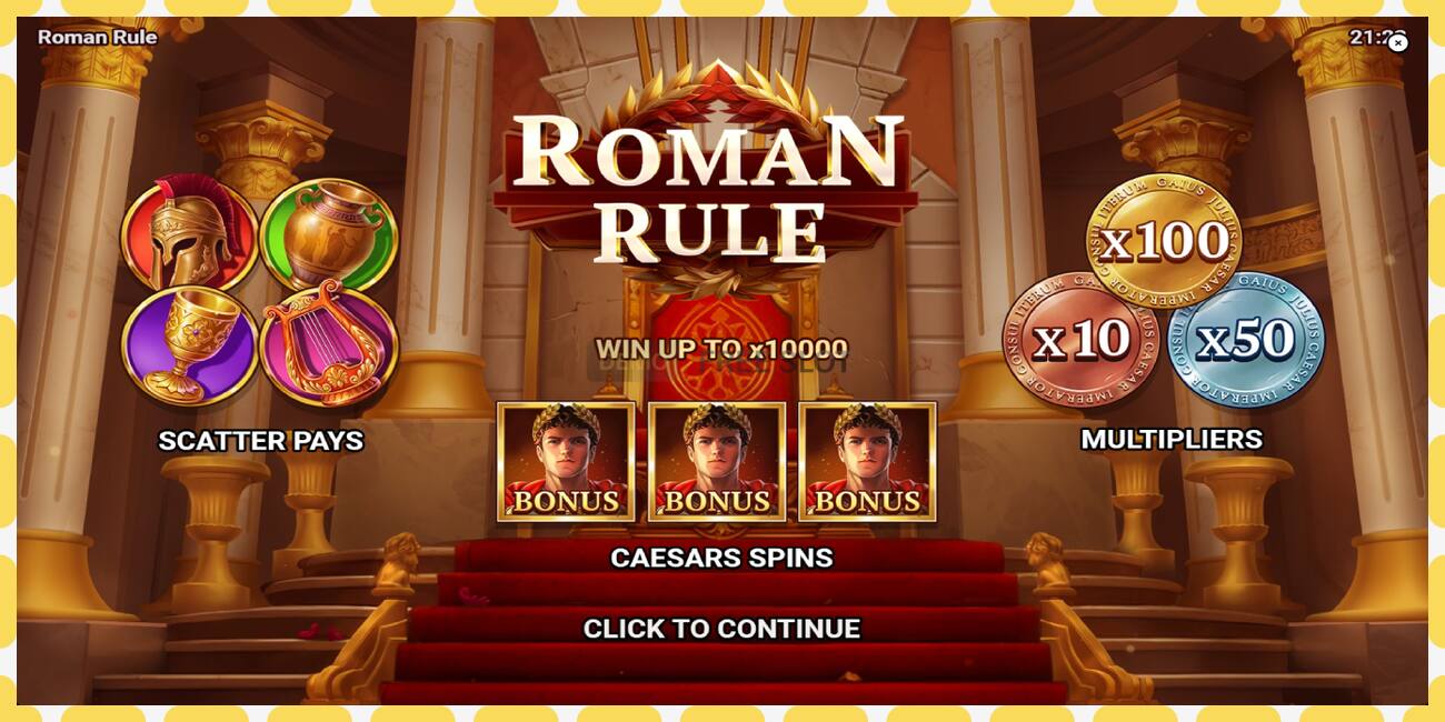 Slot demo Roman Rule percuma dan tanpa pendaftaran, gambar - 1