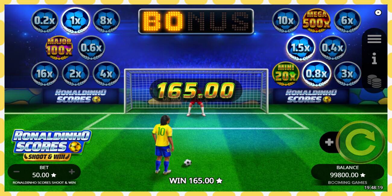 Demo slot Ronaldinho Scores Shoot & Win free and without registration, picture - 1