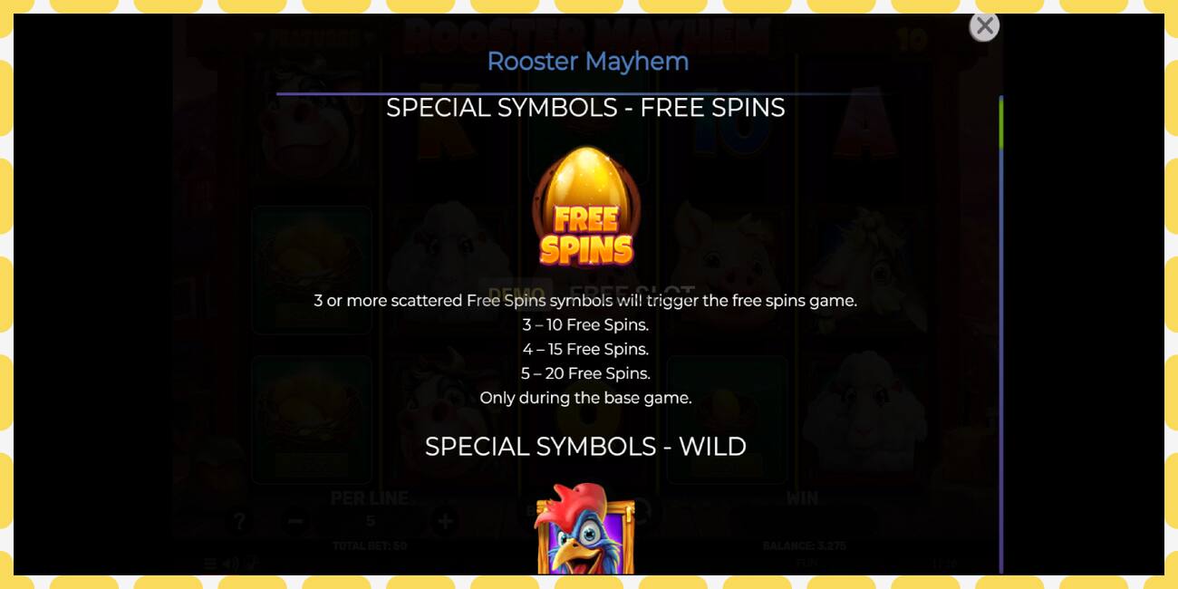 Demo slot Rooster Mayhem free and without registration, picture - 1