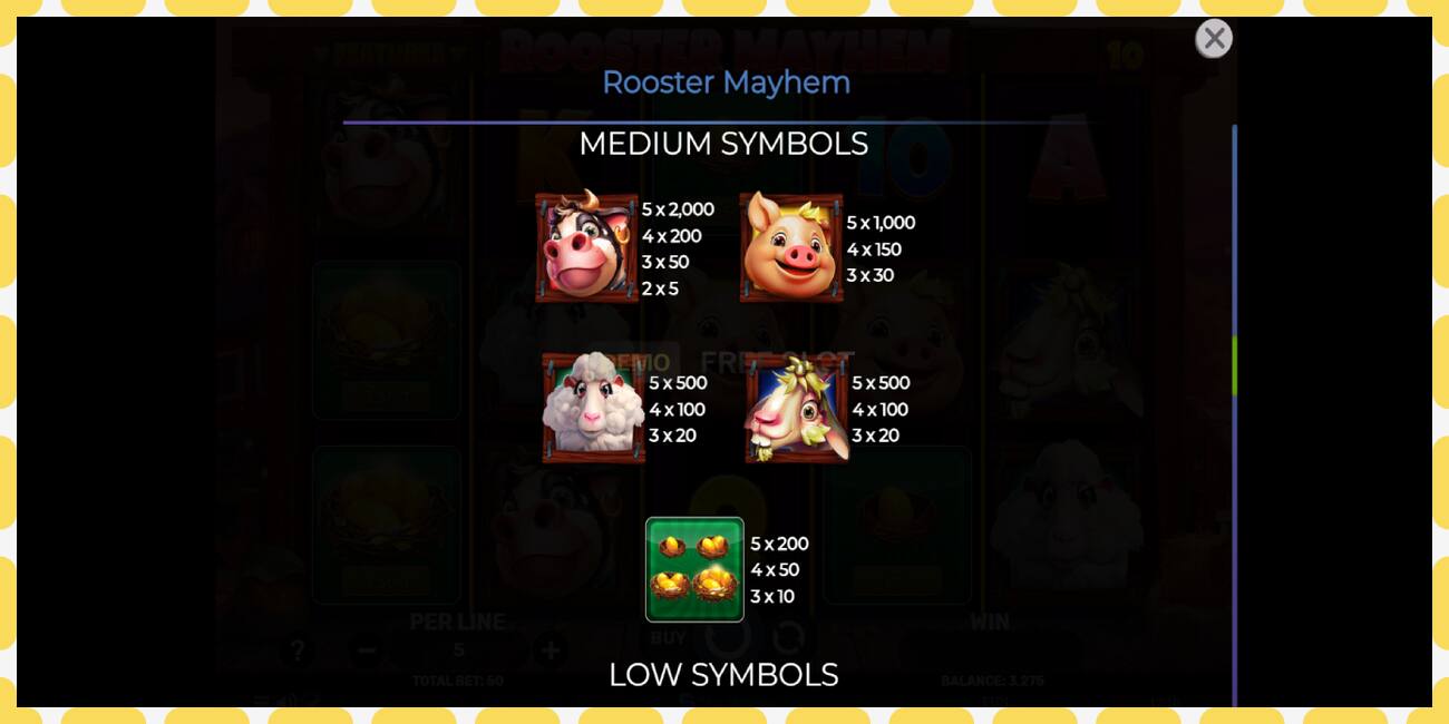 Demo slot Rooster Mayhem free and without registration, picture - 1