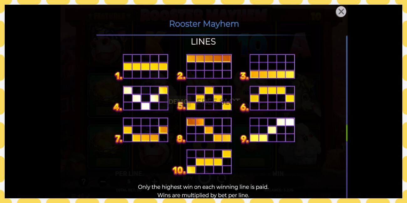 Demo slot Rooster Mayhem free and without registration, picture - 1