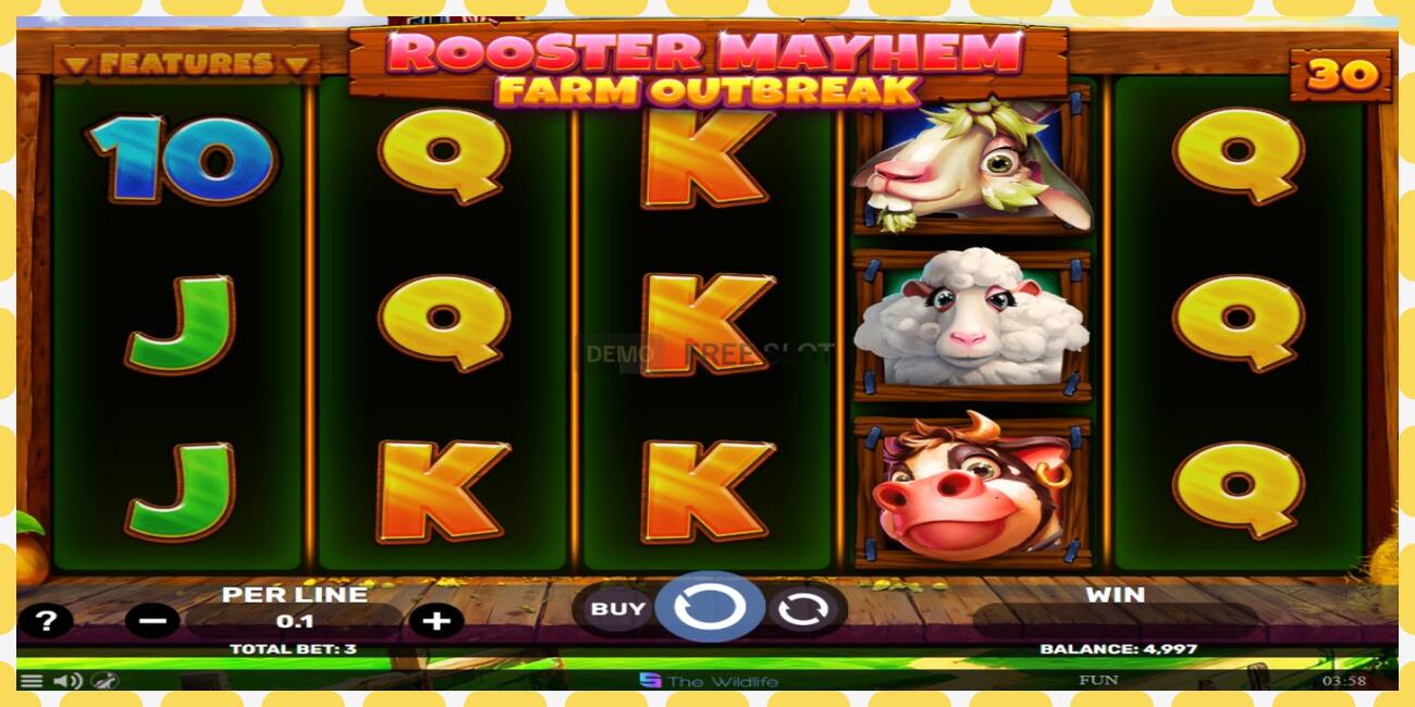 Slot dimostrativo Rooster Mayhem Farm Outbreak gratuito e senza registrazione, immagine - 1