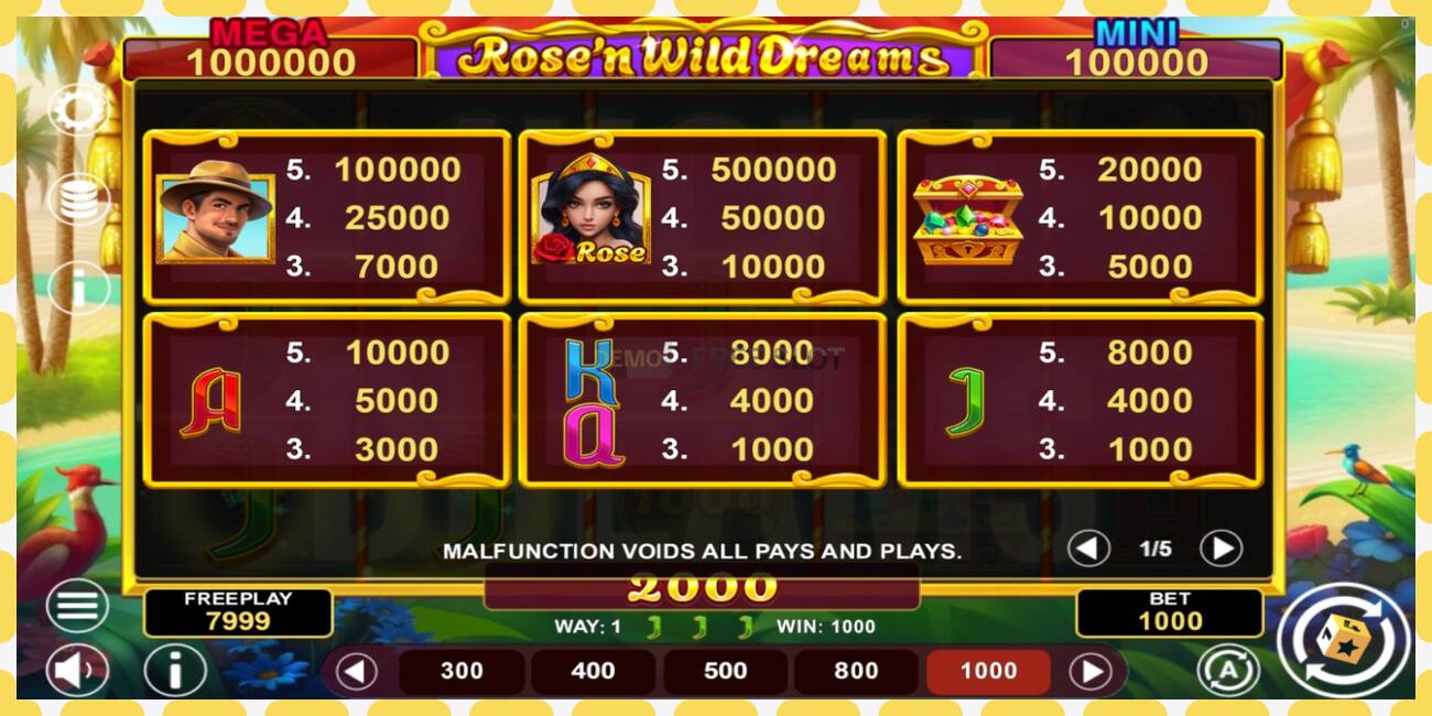 Демо слот Rose’n Wild Dreams Hold & Win бесплатно и без регистрации, картинка - 1