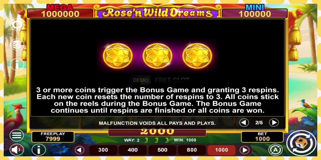 Демо слот Rose’n Wild Dreams Hold & Win бесплатно и без регистрации, картинка - 1