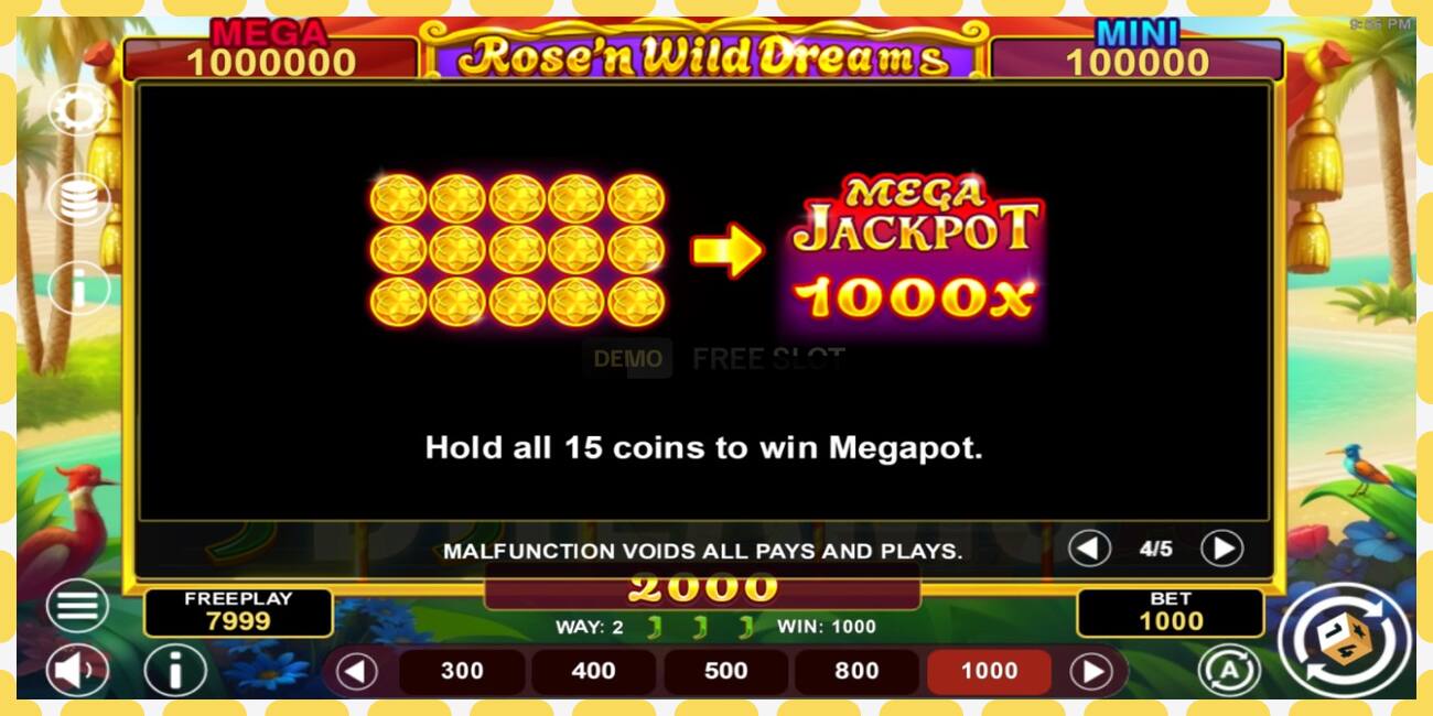 Демо слот Rose’n Wild Dreams Hold & Win бесплатно и без регистрации, картинка - 1