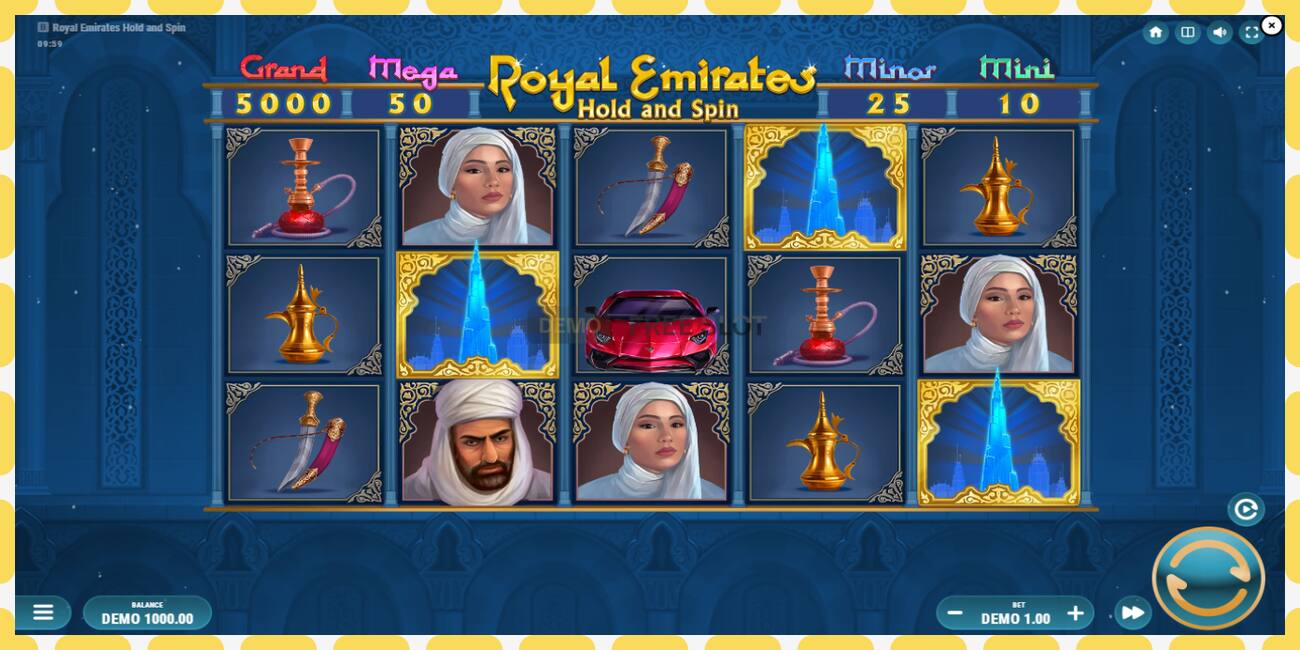 Demo yuvası Royal Emirates Hold and Spin ücretsiz ve kayıt olmadan, resim - 1