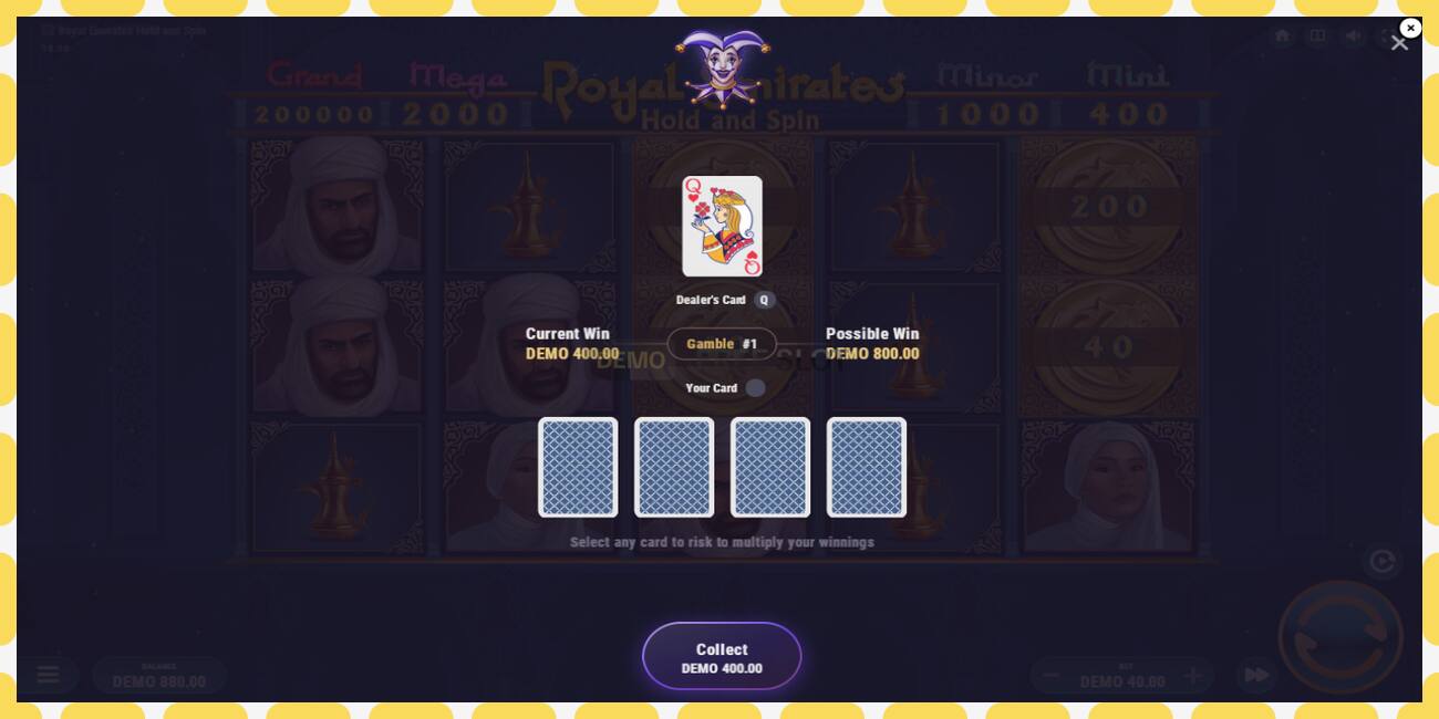 Demo yuvası Royal Emirates Hold and Spin ücretsiz ve kayıt olmadan, resim - 1