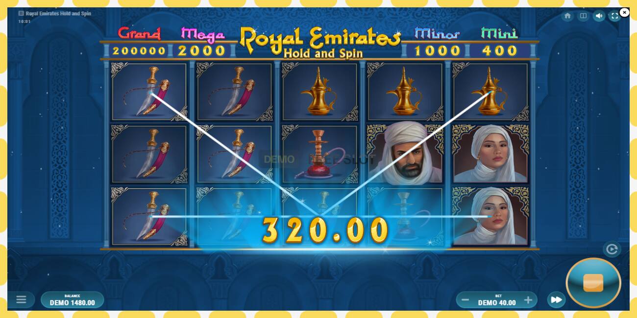 Demo yuvası Royal Emirates Hold and Spin ücretsiz ve kayıt olmadan, resim - 1