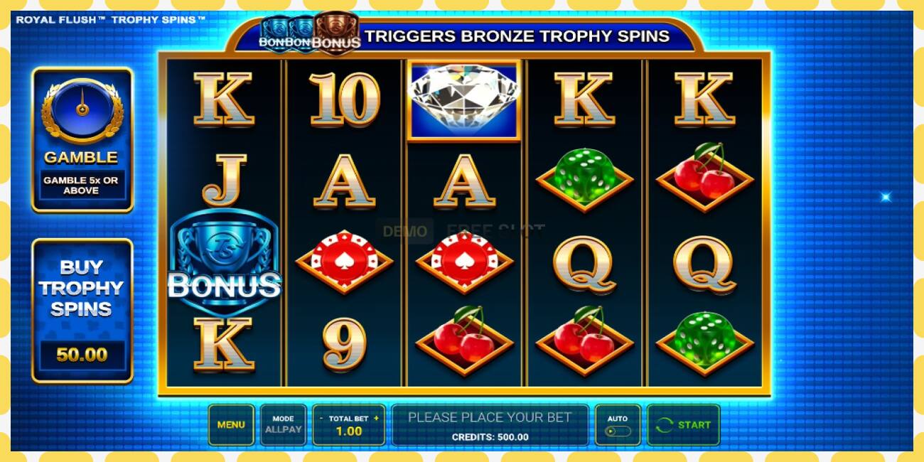 Demo slot Royal Flush Trophy Spins free and without registration, picture - 1