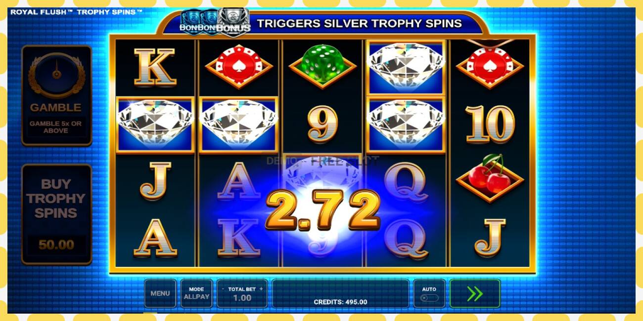 Demo slot Royal Flush Trophy Spins free and without registration, picture - 1