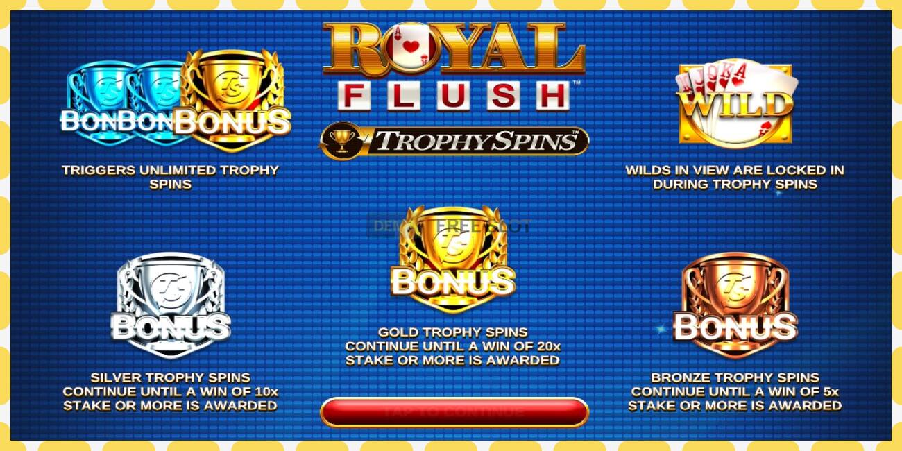 Demo slot Royal Flush Trophy Spins free and without registration, picture - 1