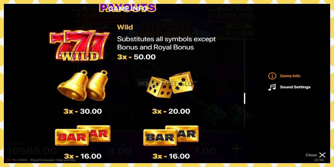 Demo slot Royal Fortunator: Hold and Win free and without registration, picture - 1