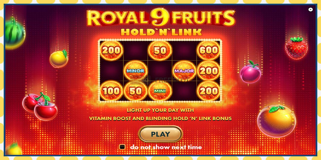 Demo-spor Royal Fruits 9: Hold N Link gratis og uten registrering, bilde - 1