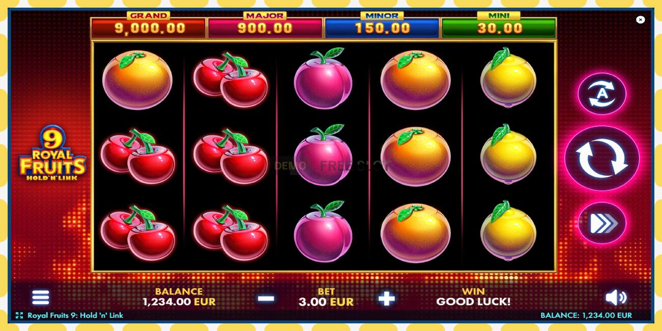 Demo-spor Royal Fruits 9: Hold N Link gratis og uten registrering, bilde - 1