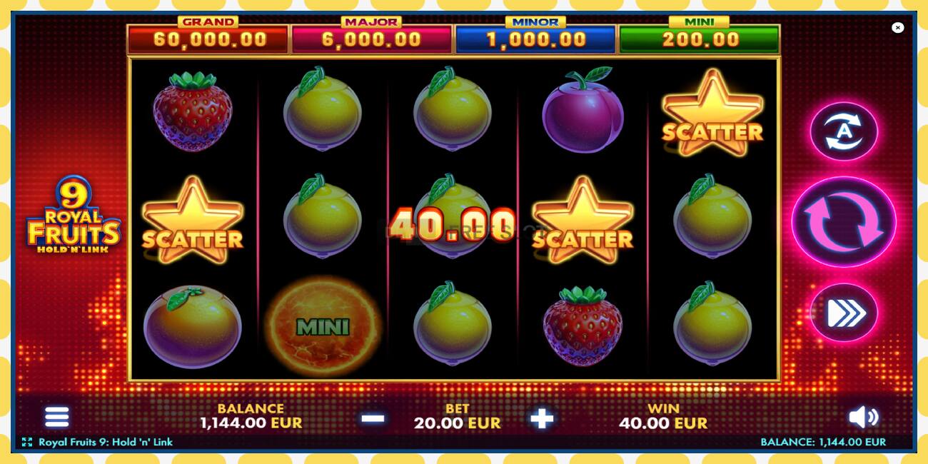 Demo-spor Royal Fruits 9: Hold N Link gratis og uten registrering, bilde - 1