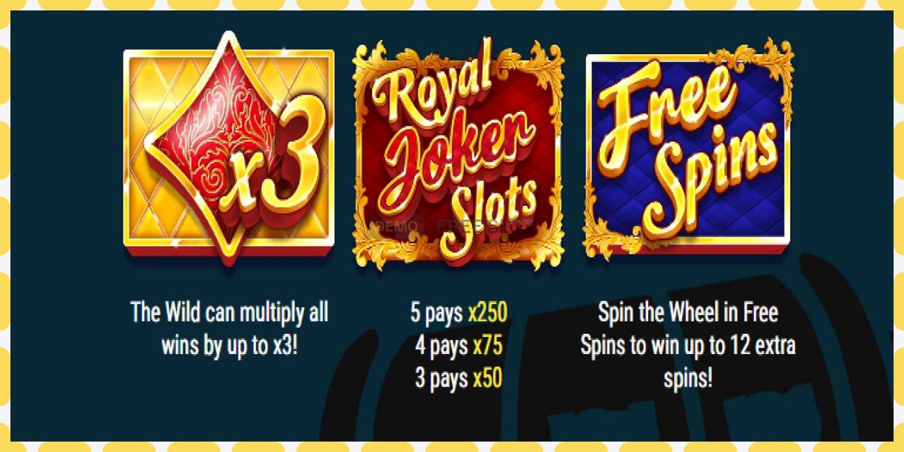 Demo igralni avtomat Royal Joker Slots brezplačno in brez registracije, slika - 1