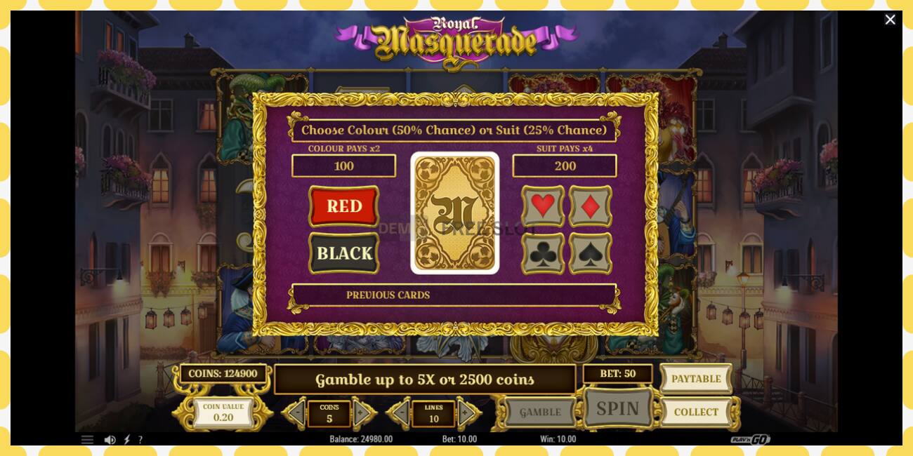 Demo slot Royal Masquerade free and without registration, picture - 1